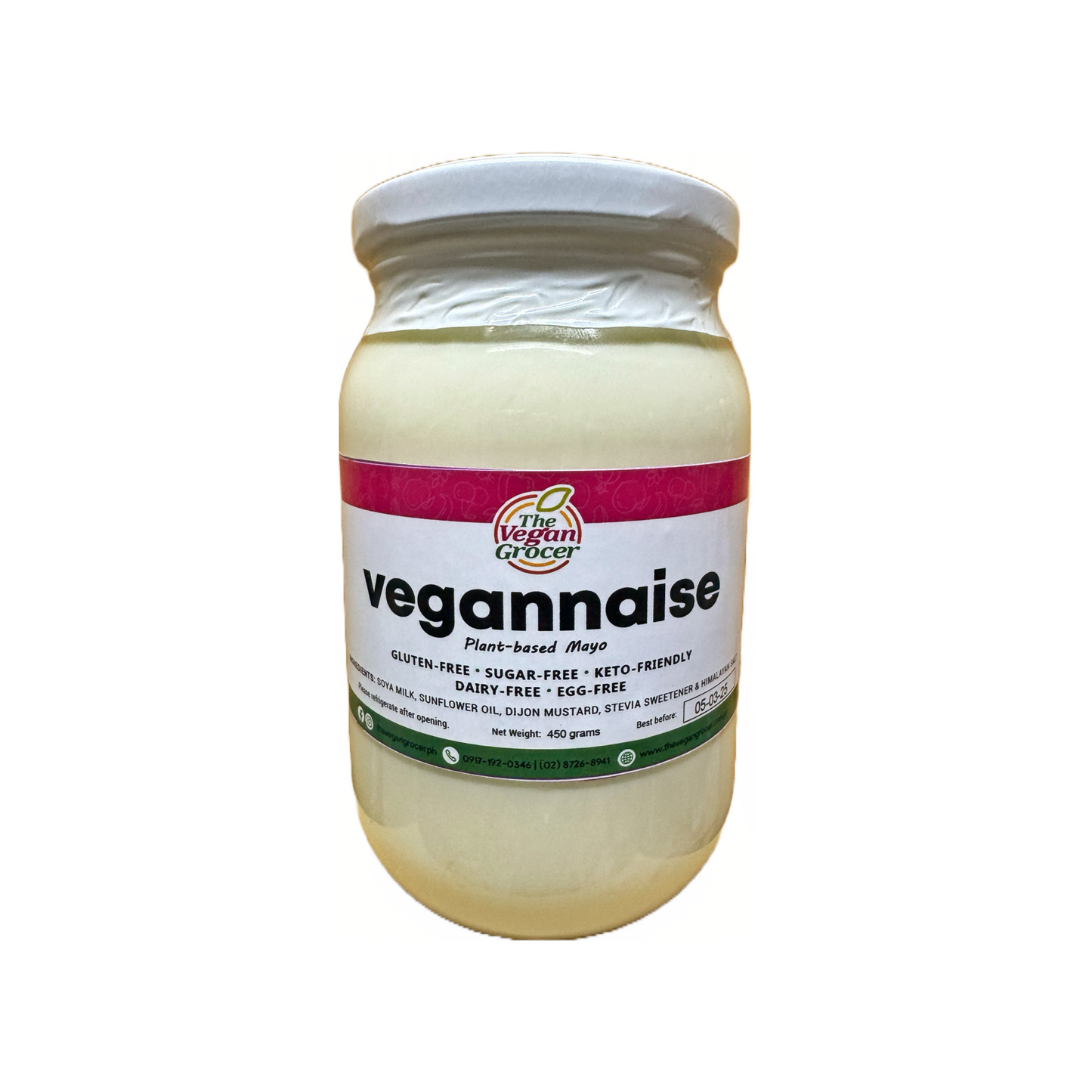 TVG Vegannaise Vegan Mayo 450g (gluten-free, sugar-free)