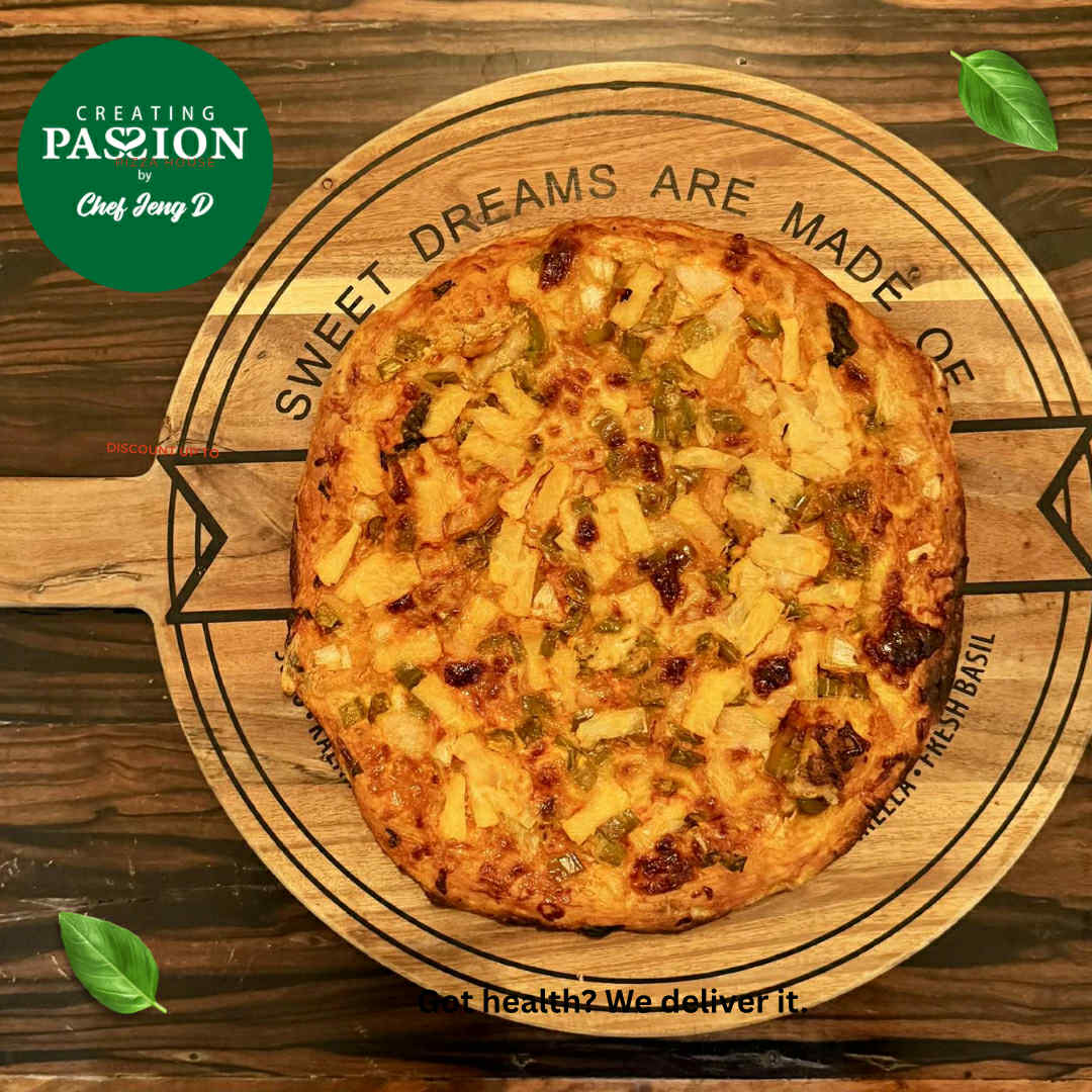 Chef Jeng Vegan Hawaiian Pizza 10" (gluten-free, sugar-free)