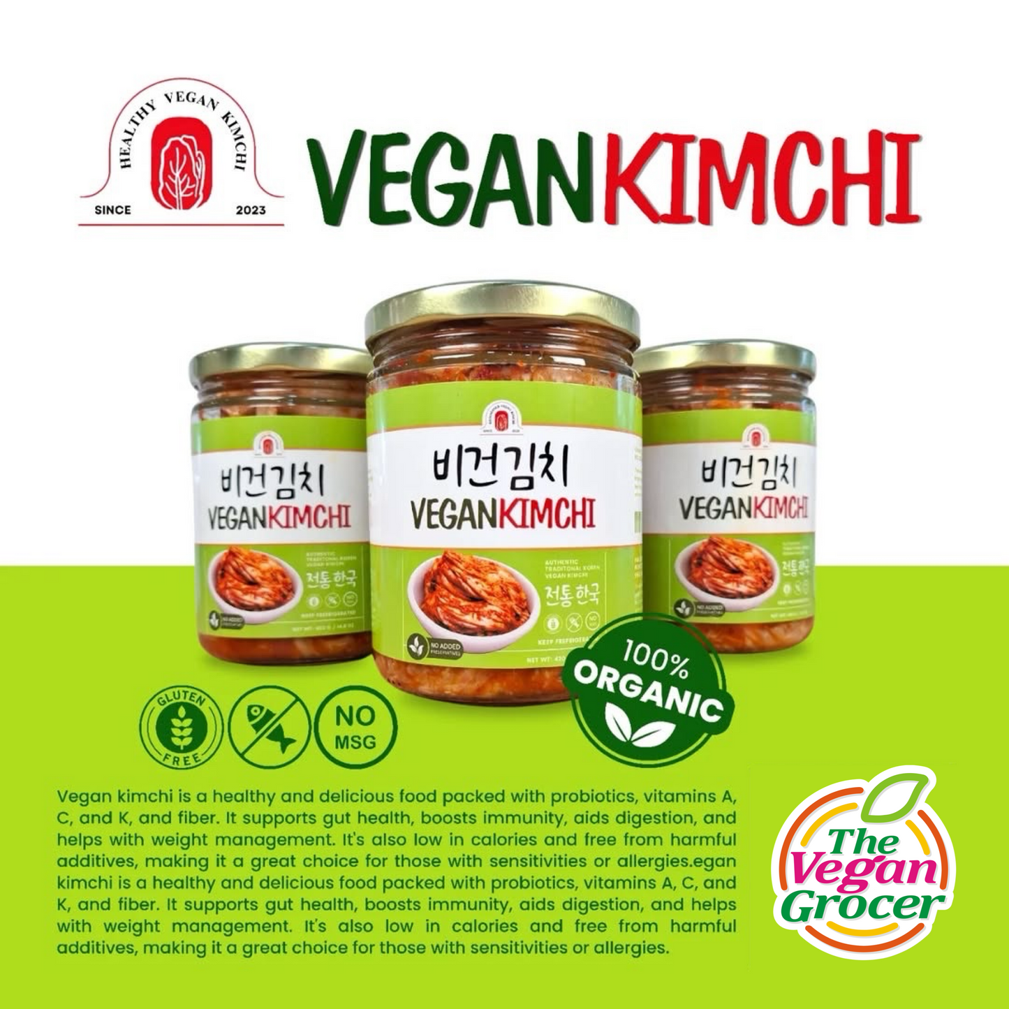 Tasty Vegan Kimchi 420g