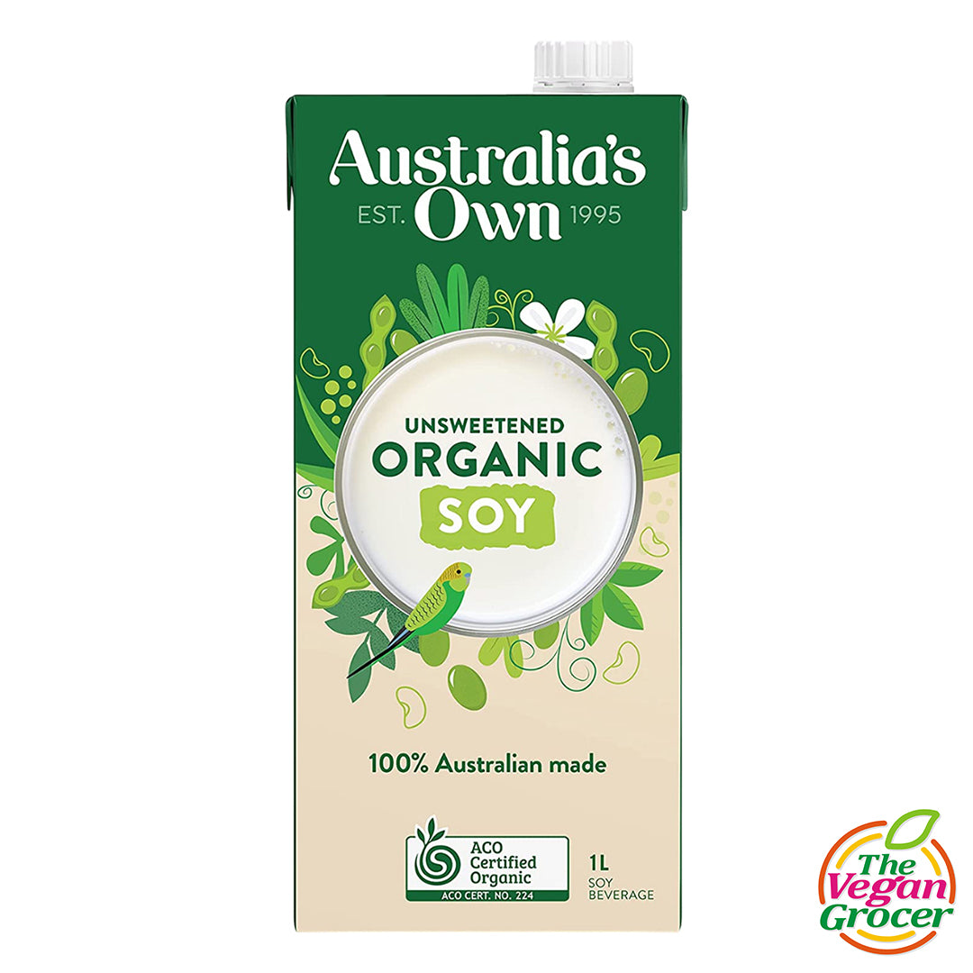 Australia’s Own Organic Soy Milk Unsweetened 1L (gluten-free, sugar-free)