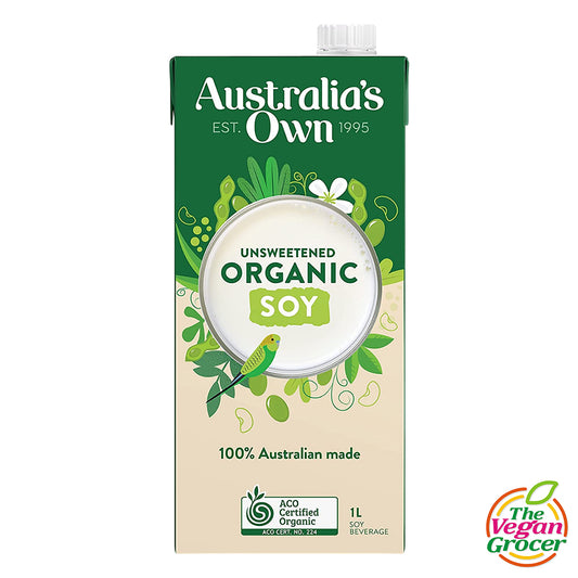 Australia’s Own Organic Soy Milk Unsweetened 1L (gluten-free, sugar-free)
