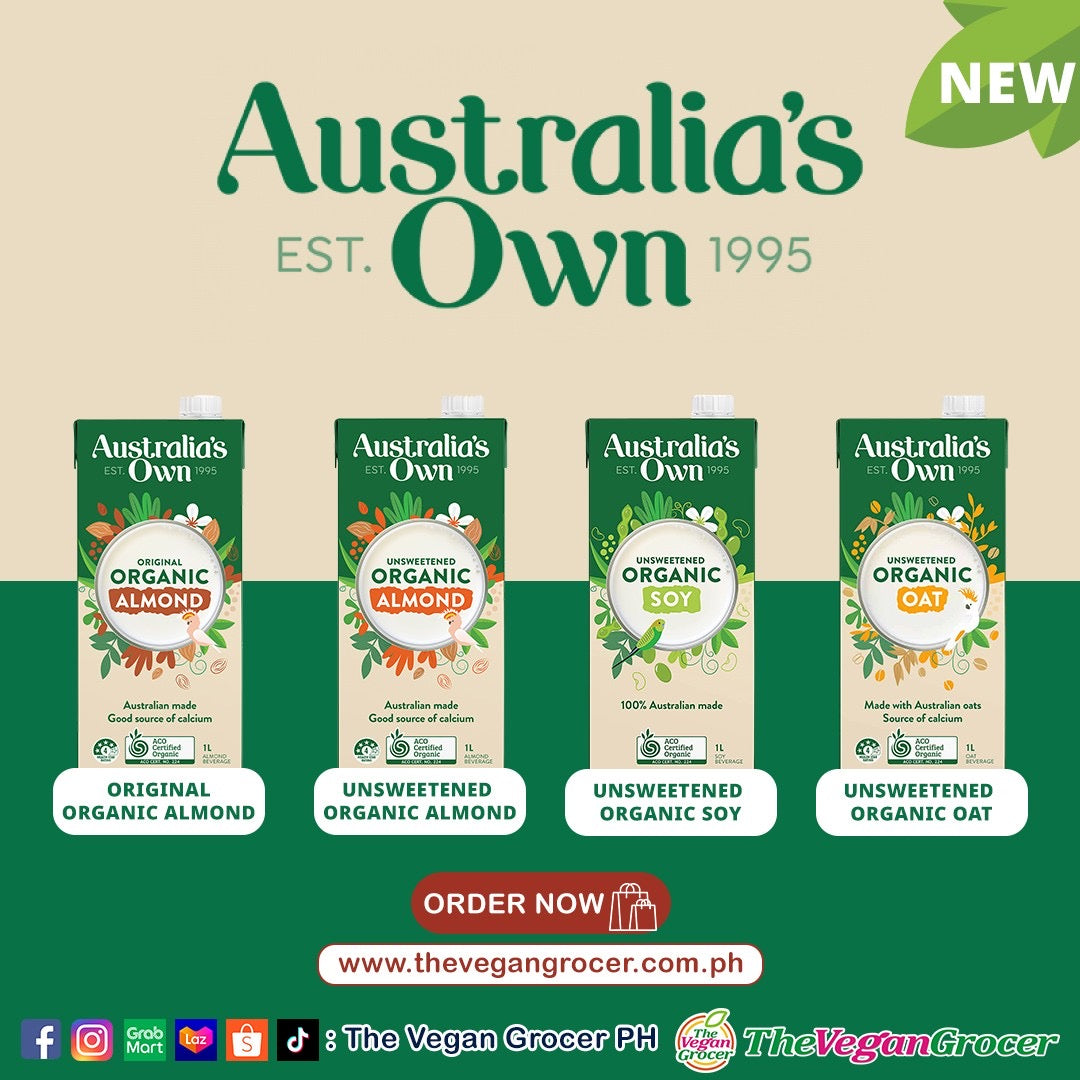 Australia’s Own Organic Soy Milk Unsweetened 1L (gluten-free, sugar-free)