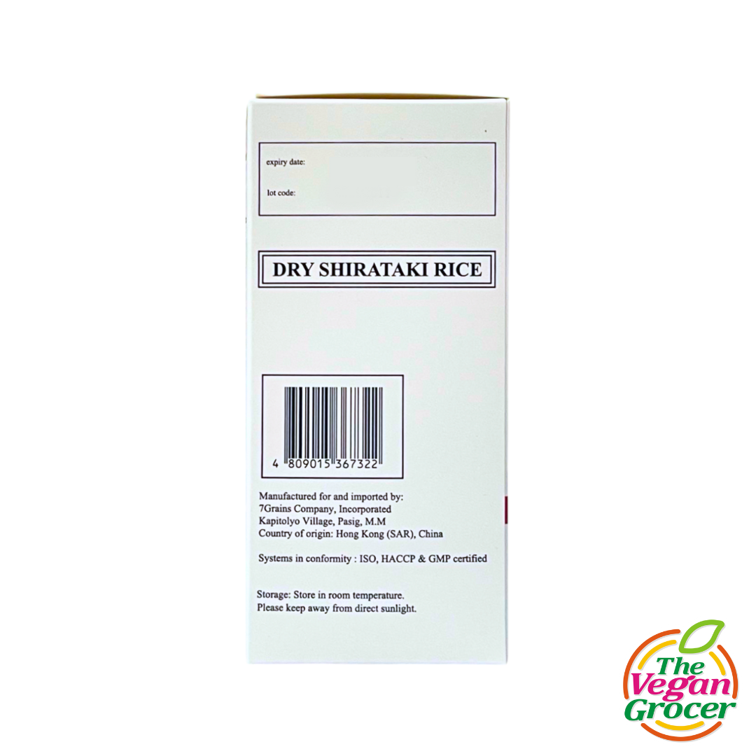 7Grains Dry Shirataki Rice 500g (gluten-free)