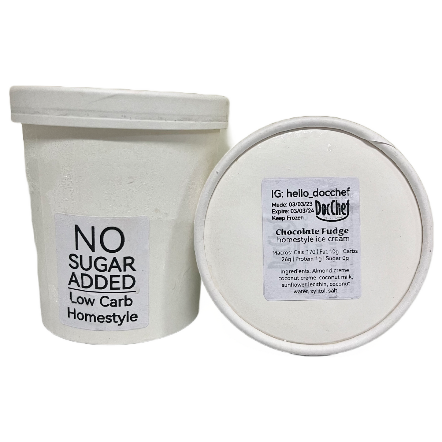 Doc Chef Dark Chocolate Fudge Ice Cream Pint