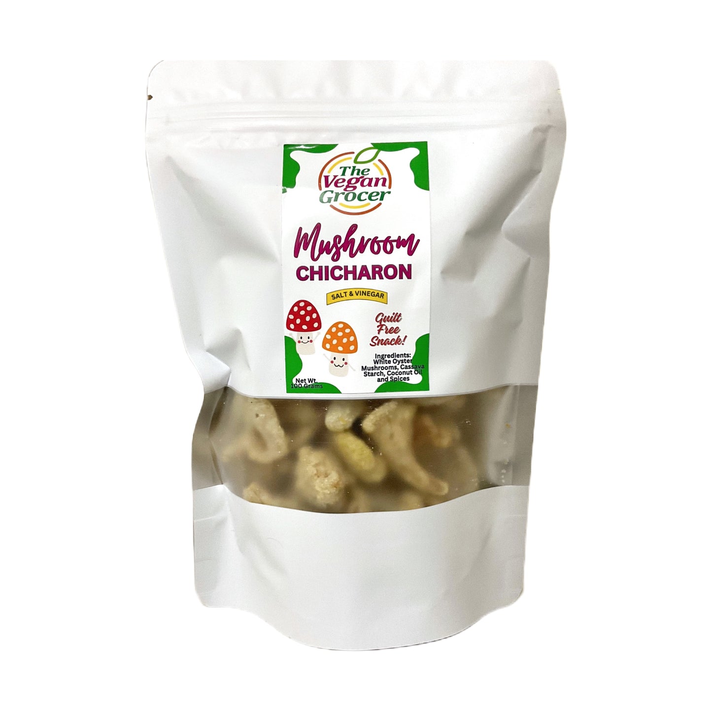 TVG Mushroom Chicharon Salt & Vinegar 100g (gluten-free)