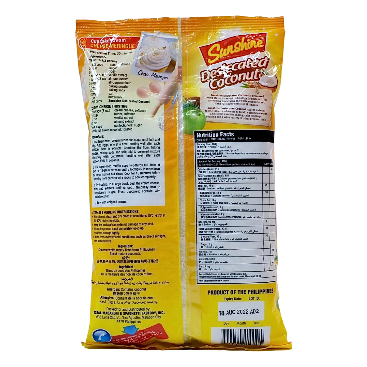 Sunshine Dessicated Coconut 200g