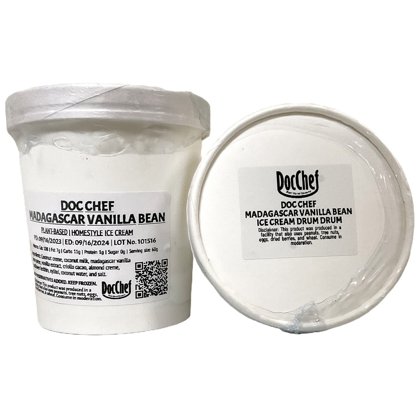 Doc Chef Madagascar Vanilla Bean Ice Cream Pint