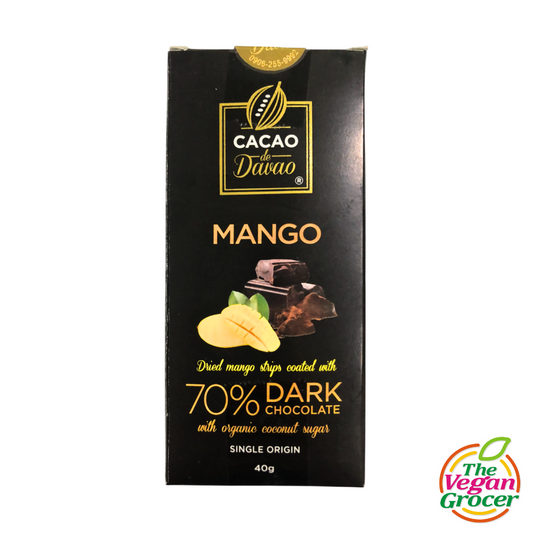 Cacao de Davao Dried Mango coated with 70% Dark Chocolate 40g