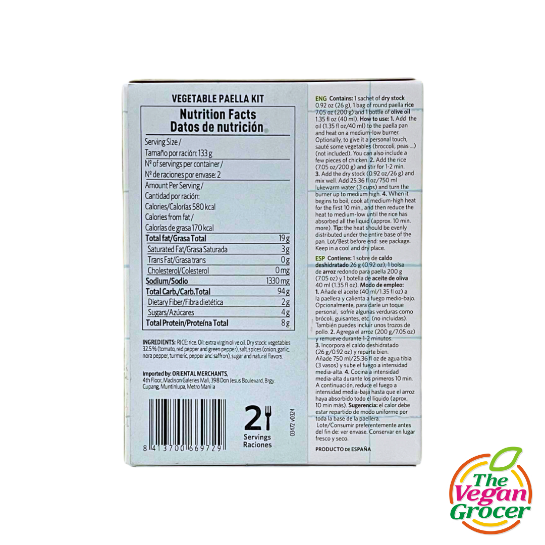 Carmencita Vegan Paella Kit Vegetable 258g (gluten-free)