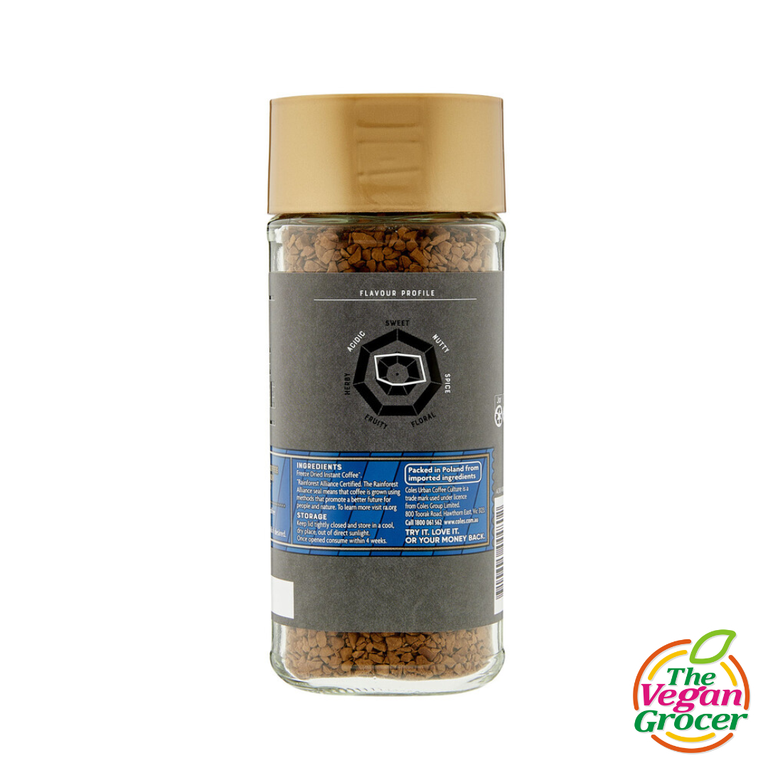 Coles Urban Coffee Culture Freeze Dried Strong Instant Coffee 100g