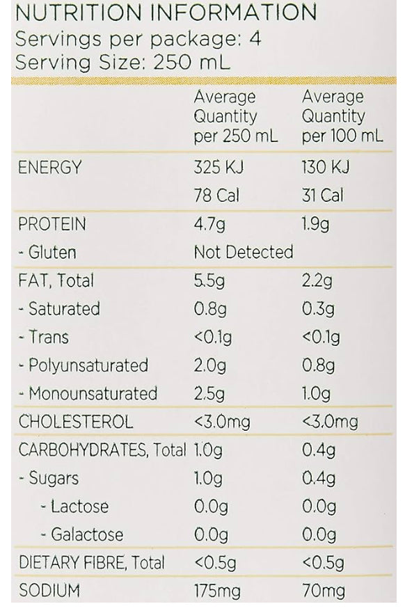 Australia’s Own Organic Soy Milk Unsweetened 1L (gluten-free, sugar-free)