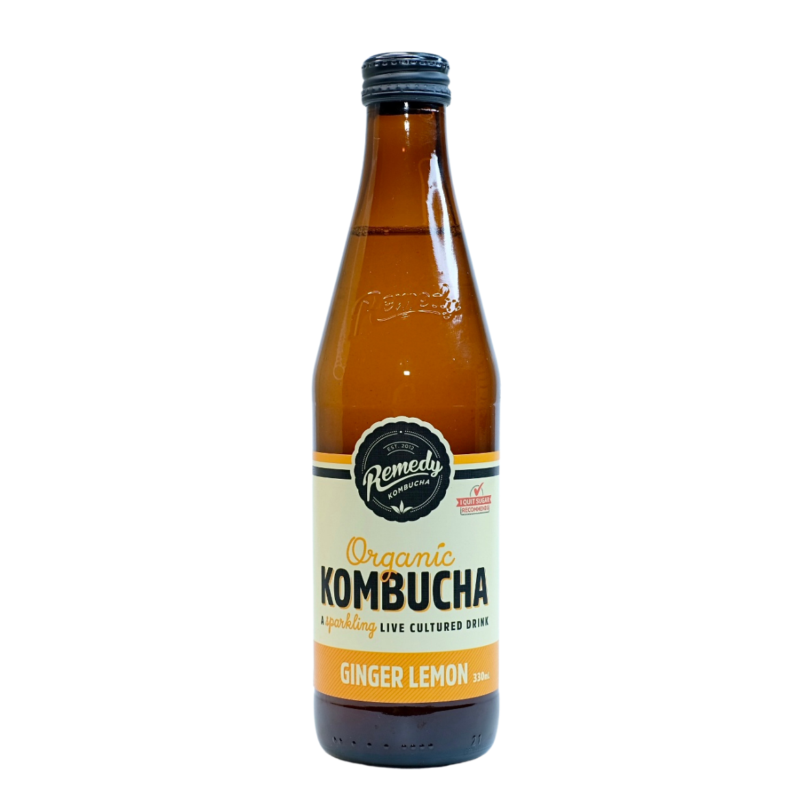 Remedy Ginger Lemon Kombucha (sugar-free)