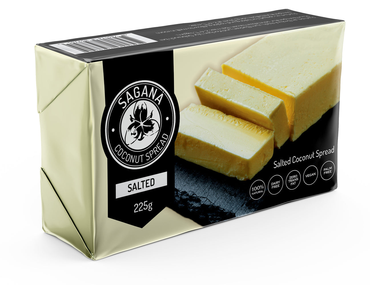 Sagana Coconut Spread Vegan Butter salted 225g (gluten-free, sugar-free, Halal)