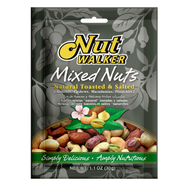 Nutwalker Mixed Nuts Toasted & Salted 30g