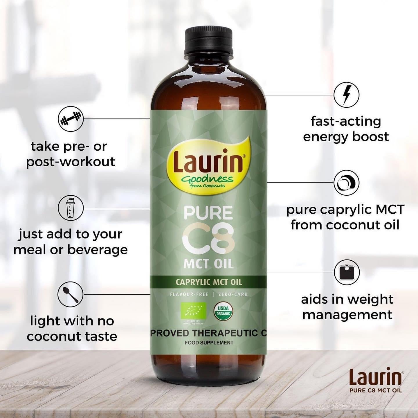 Laurin Pure C8 MCT Oil organic 500mL