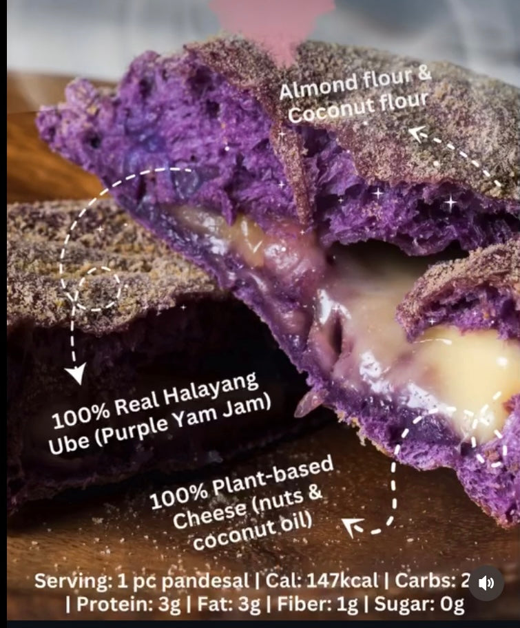 Doc Chef Ube Keso Pandesal 10s (gluten-free, sugar-free)