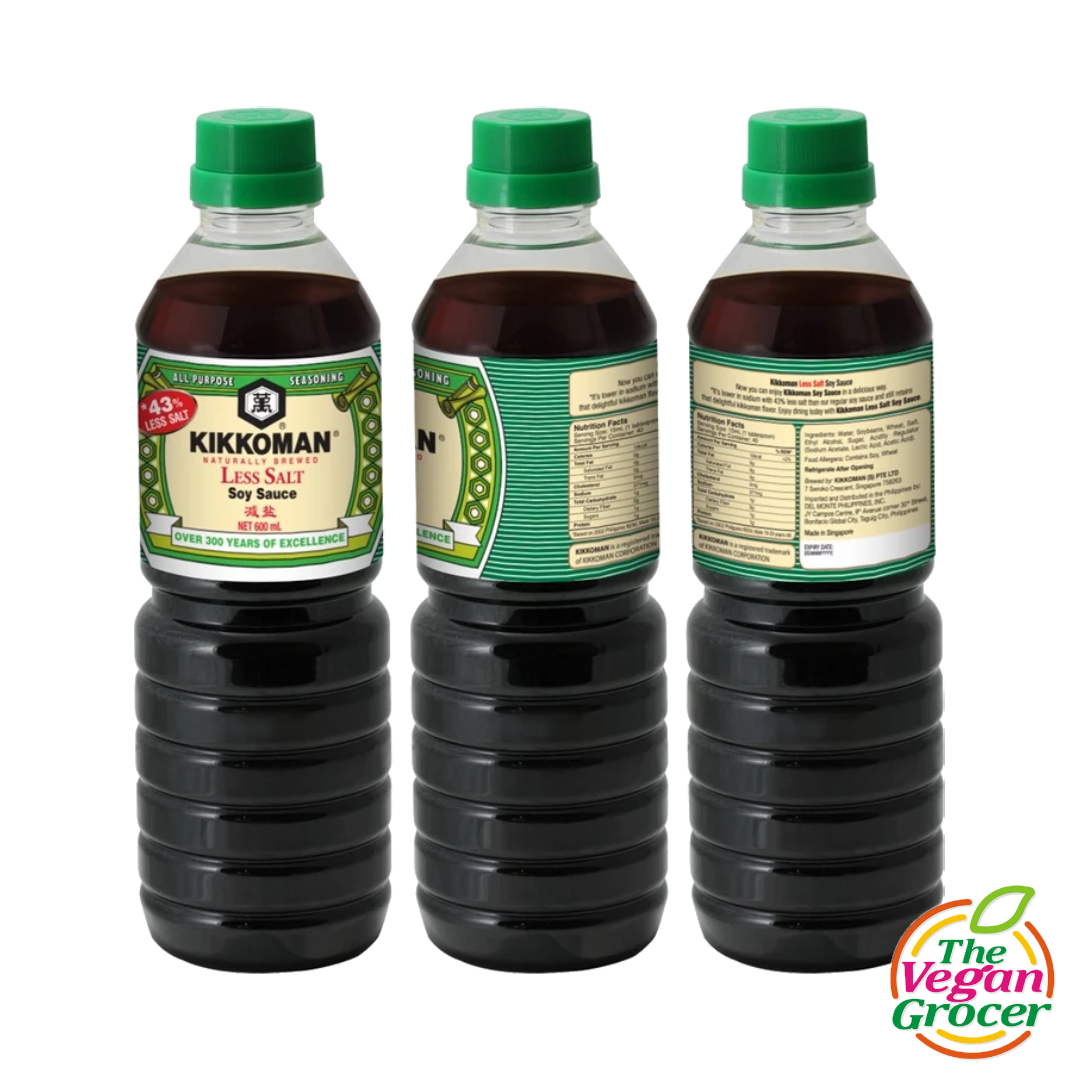 Kikkoman Naturally Brewed Less Salt Soy Sauce 600mL