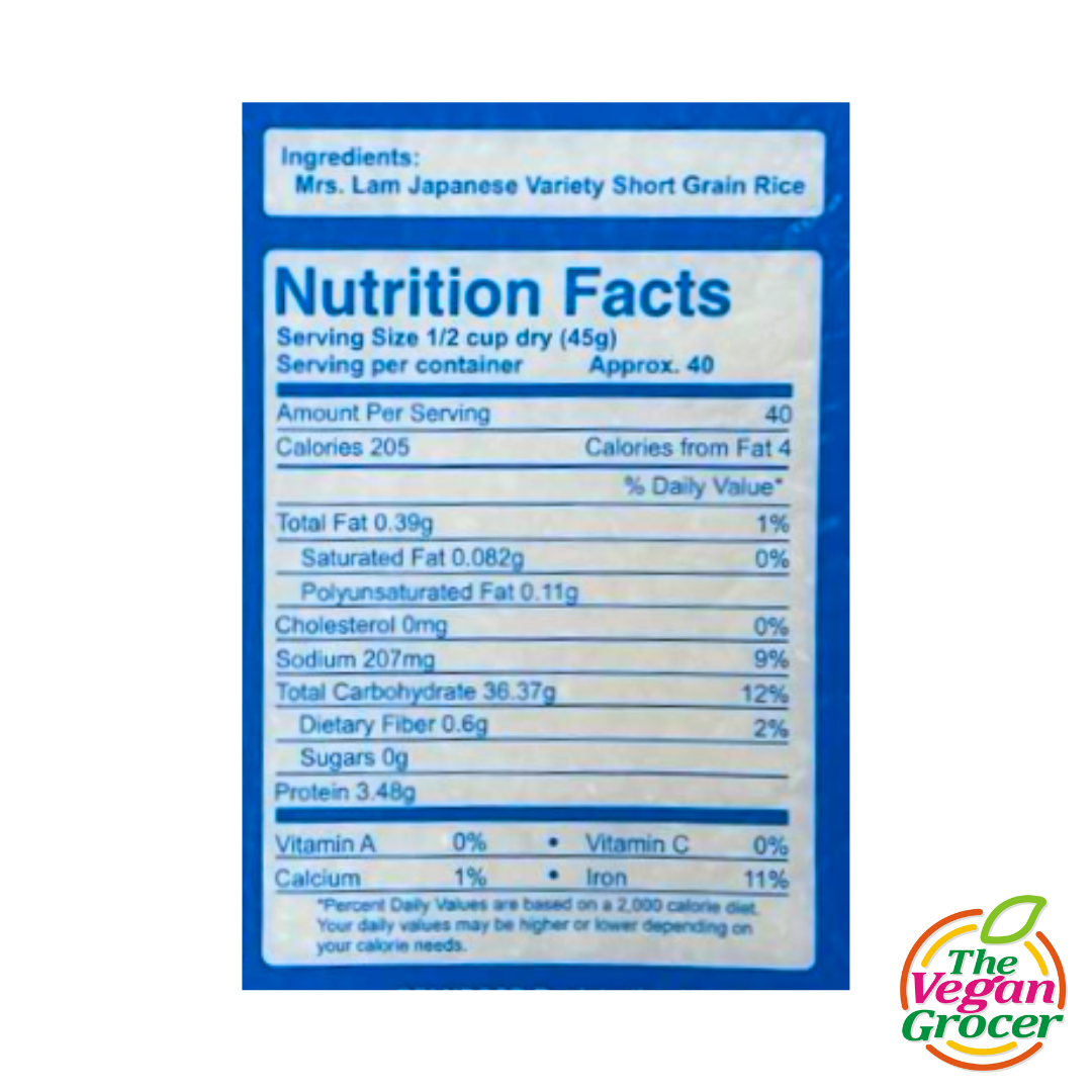 Mrs. Lam Japanese Rice 2kg