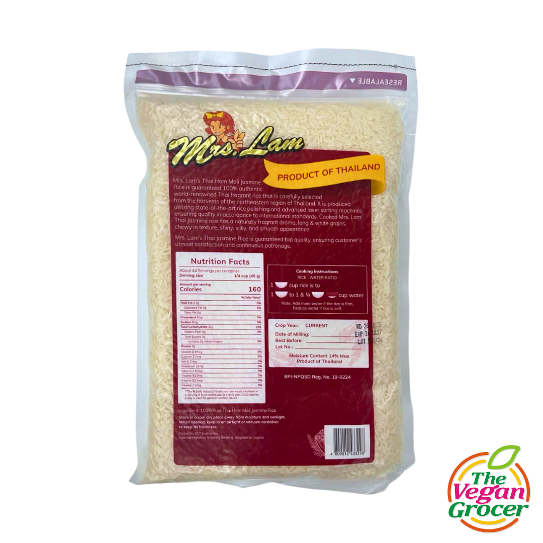 Mrs. Lam Thai Hom Mali Jasmine Rice 2kg