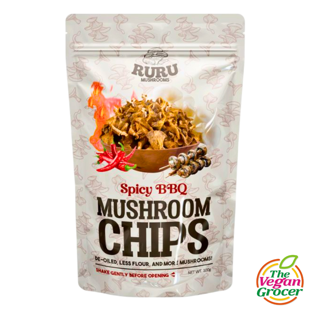 Ruru Mushroom Chips (Spicy BBQ Flavor) 100g