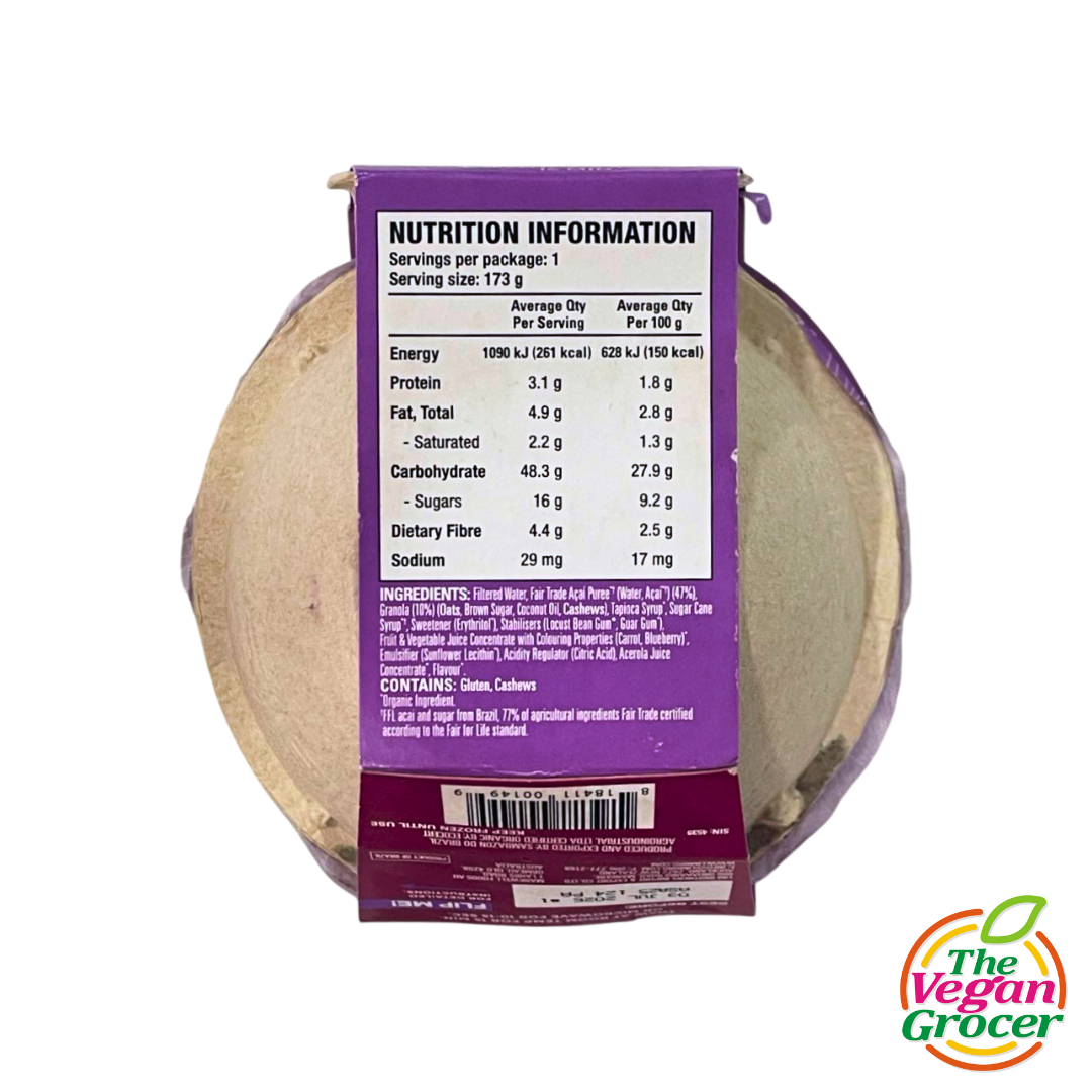 Sambazon Ready to Eat Organic Açaí Bowl w Granola 173g