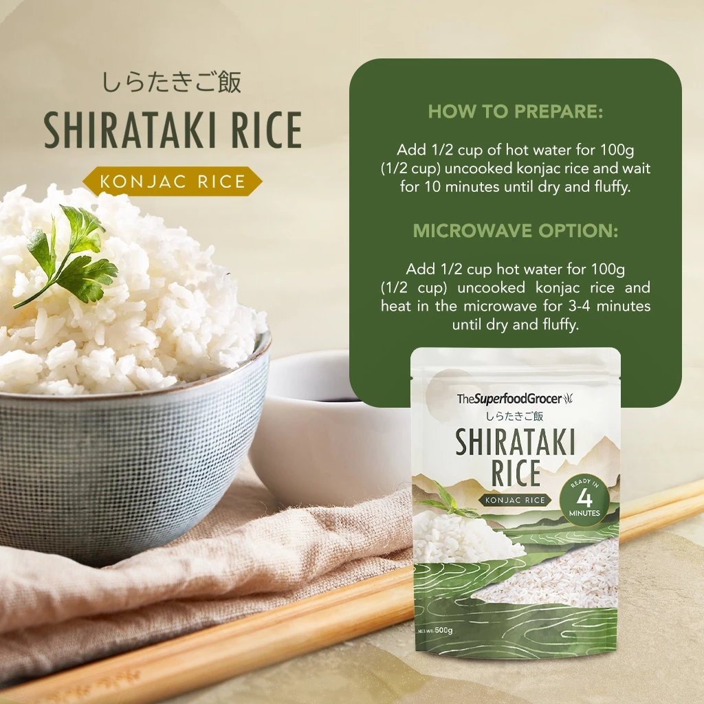 The Superfood Grocer Shirataki Rice 500g (gluten-free)