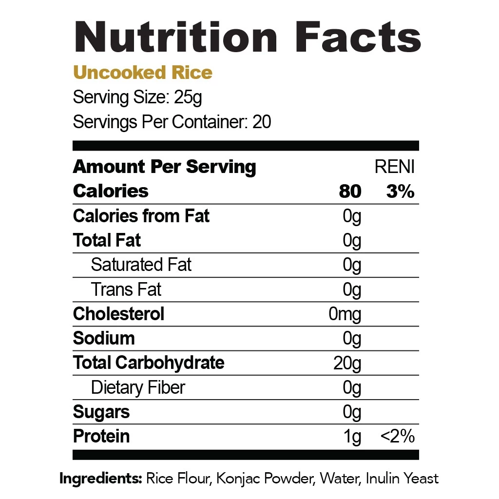 The Superfood Grocer Shirataki Rice 500g (gluten-free)