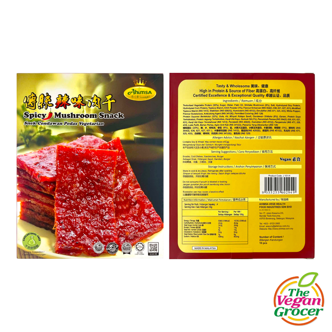 Ahimsa Mushroom Snack - Spicy Flavor 200g