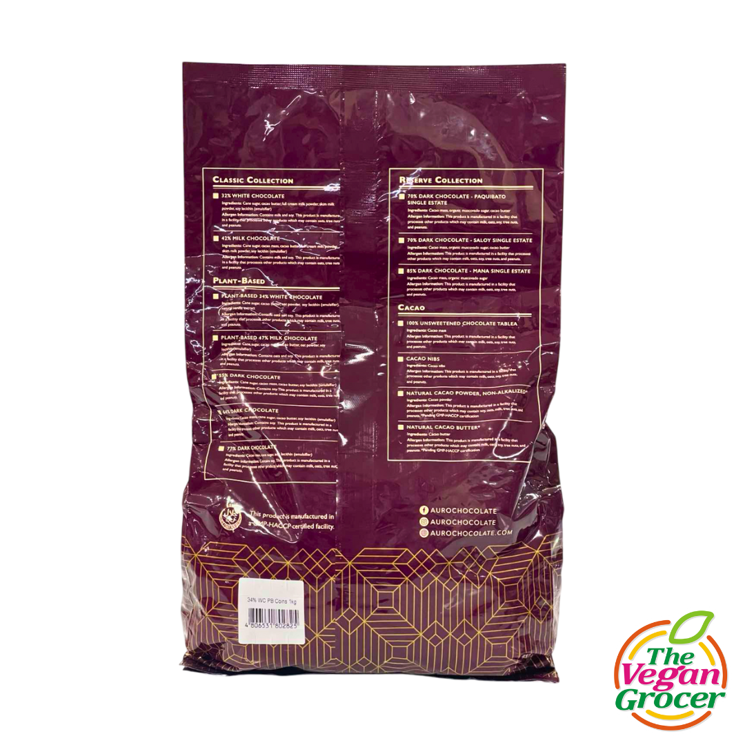 Auro Plant-Based 34% White Chocolate 1kg