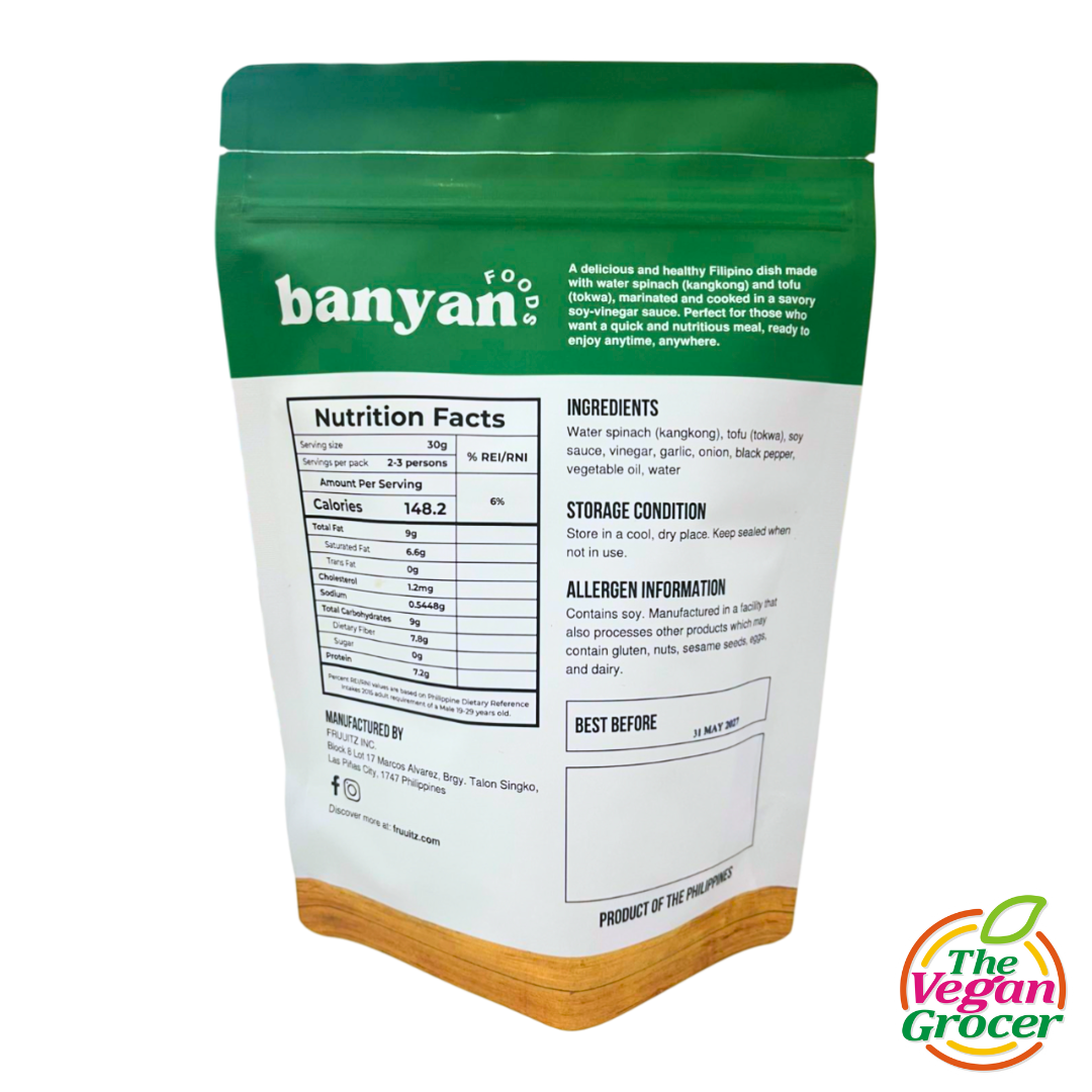 Banyan Foods RTE Adobong Kangkong with Tofu (Freeze-Dried) 50g