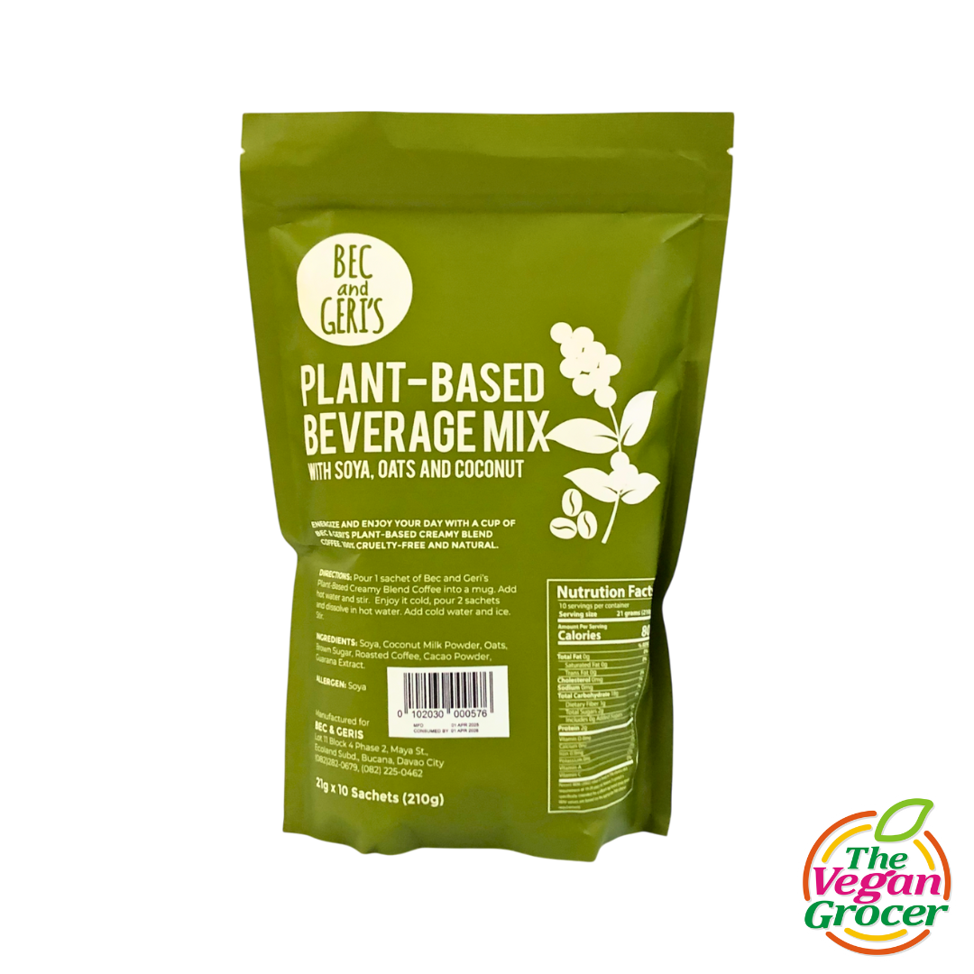 Bec and Geri's Plant-based Beverage Mix (with soya, oats and coconut) 210g 10s