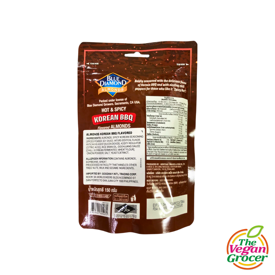 Blue Diamond Almonds XTREMES Korean BBQ 150g