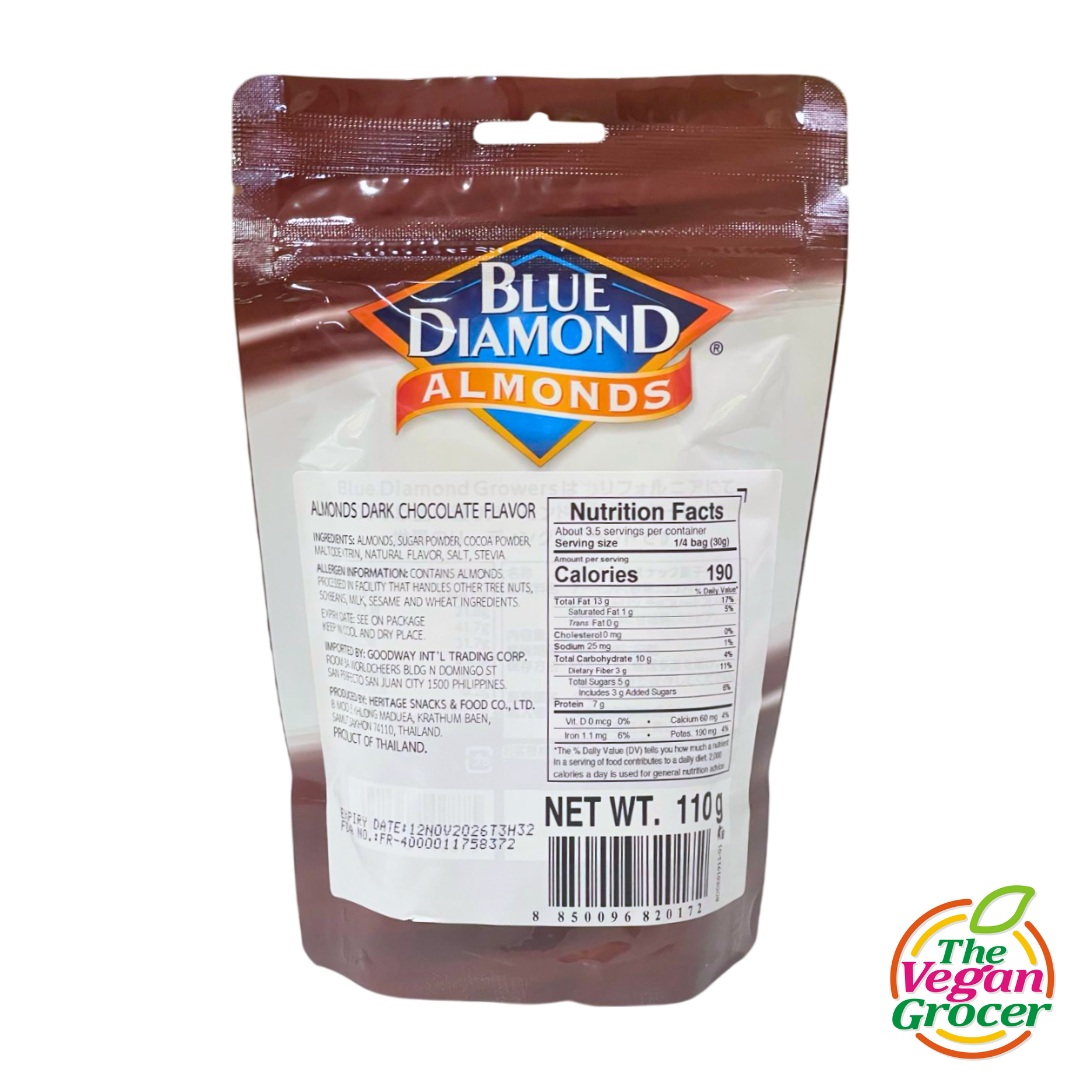 Blue Diamond Almonds Dark Chocolate 110g
