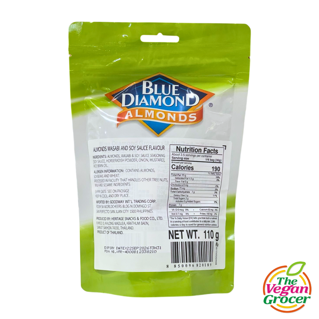 Blue Diamond Almonds Wasabi and Soy Sauce 110g