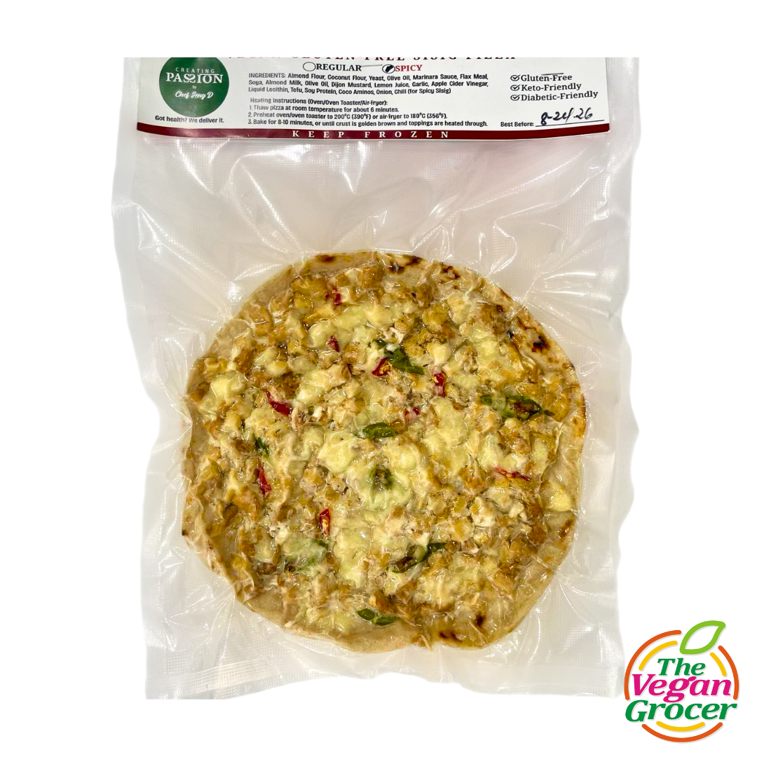 Chef Jeng Vegan Sisig Pizza (gluten-free, sugar-free)