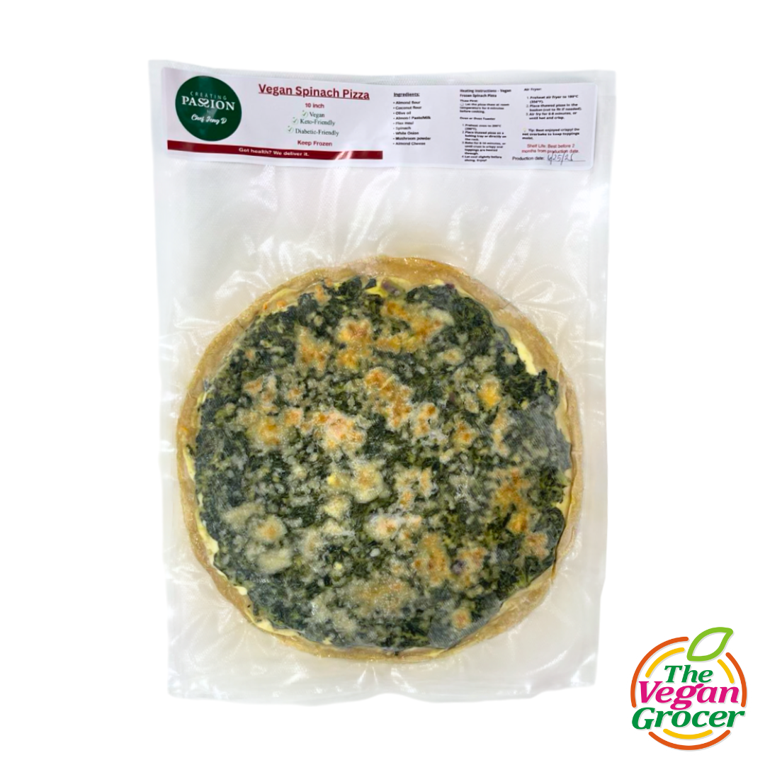 Chef Jeng Vegan Spinach Pizza 10" (gluten-free, sugar-free)