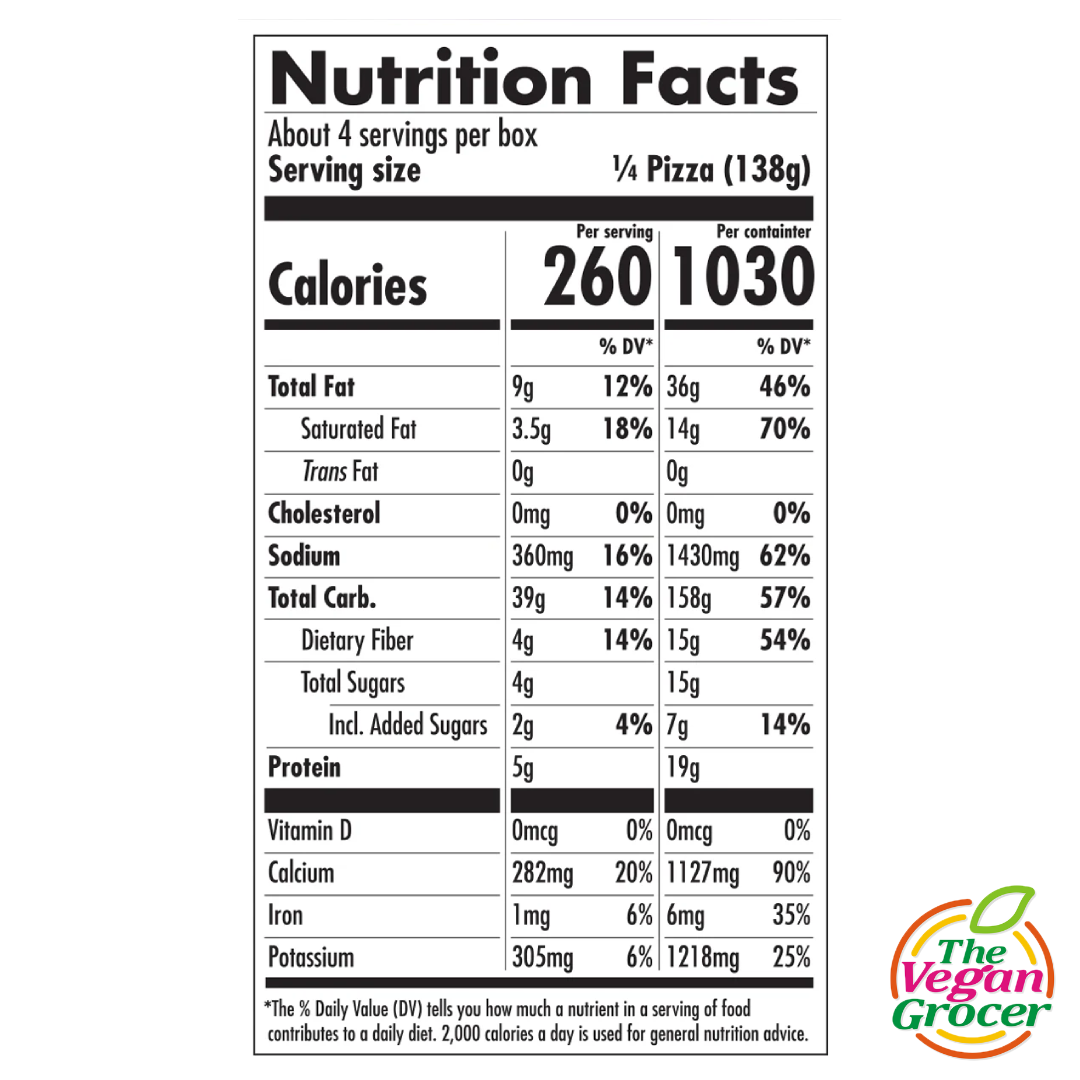 Daiya Meatless Supreme Thin Crust Pizza 550g (gluten-free, dairy-free)