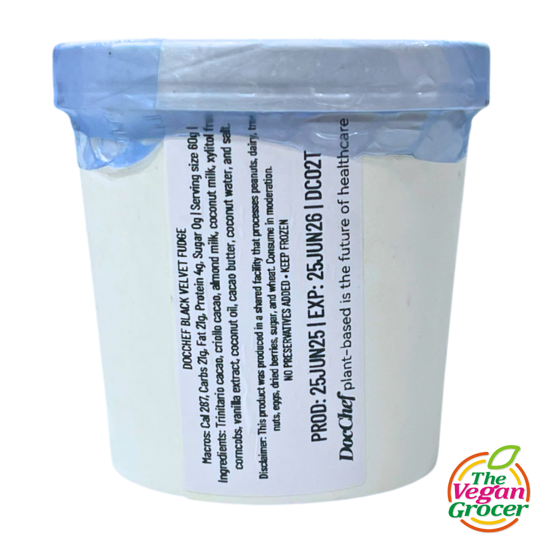 Doc Chef Black Velvet Fudge Ice Cream Mega Pint (gluten-free, sugar-free)