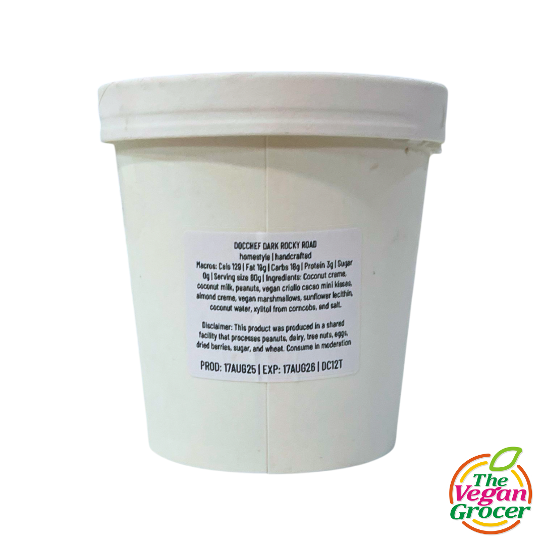 Doc Chef Dark Rocky Road Ice Cream Pint