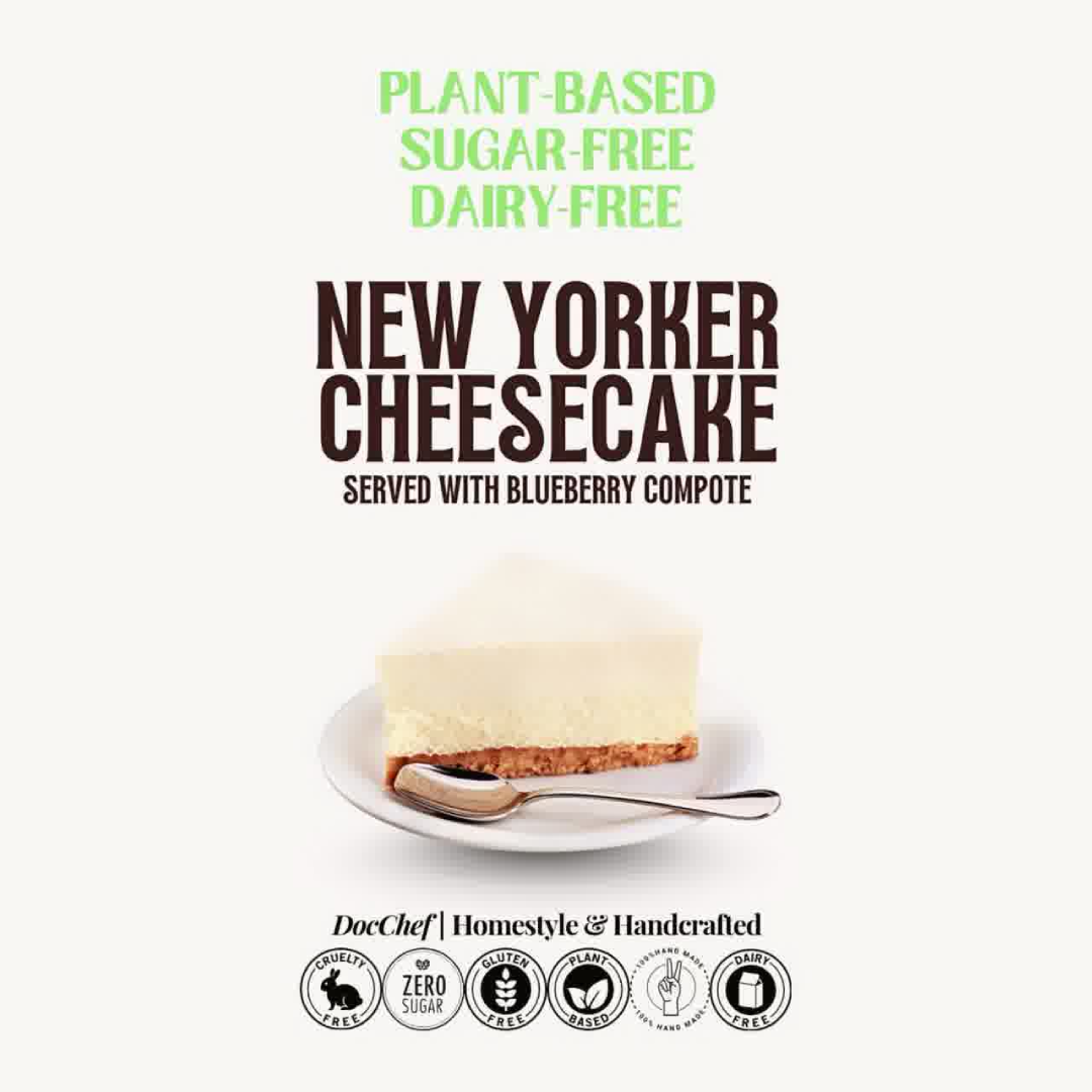 Doc Chef New York Blueberry Cheesecake (gluten-free, sugar-free)