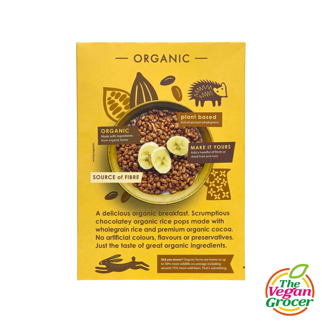 Doves Farm Organic Wholegrain Cocoa Rice Pops 300g (gluten-free, organic)
