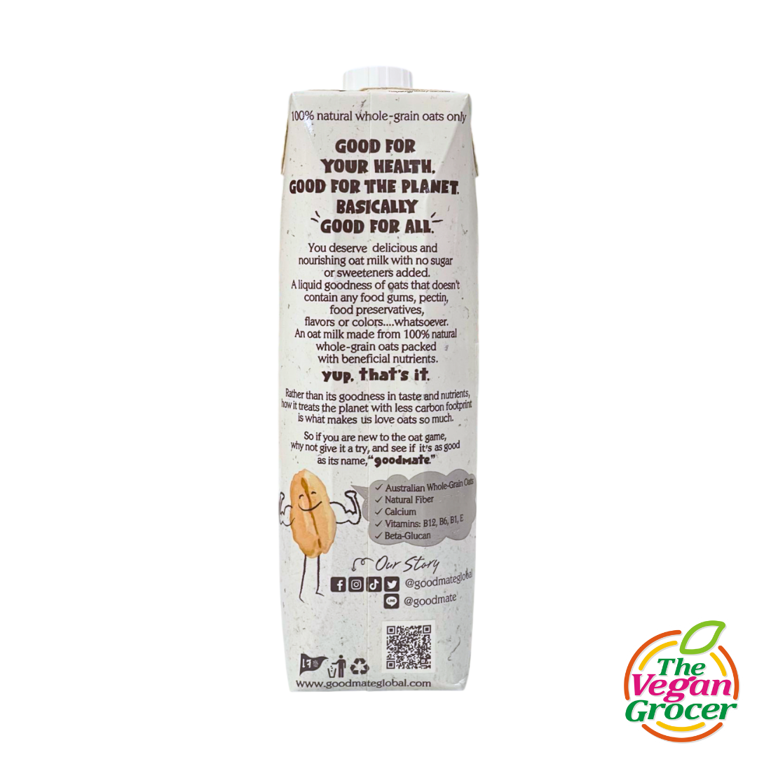 Goodmate Original Oat Milk 1L (gluten-free, soy-free)
