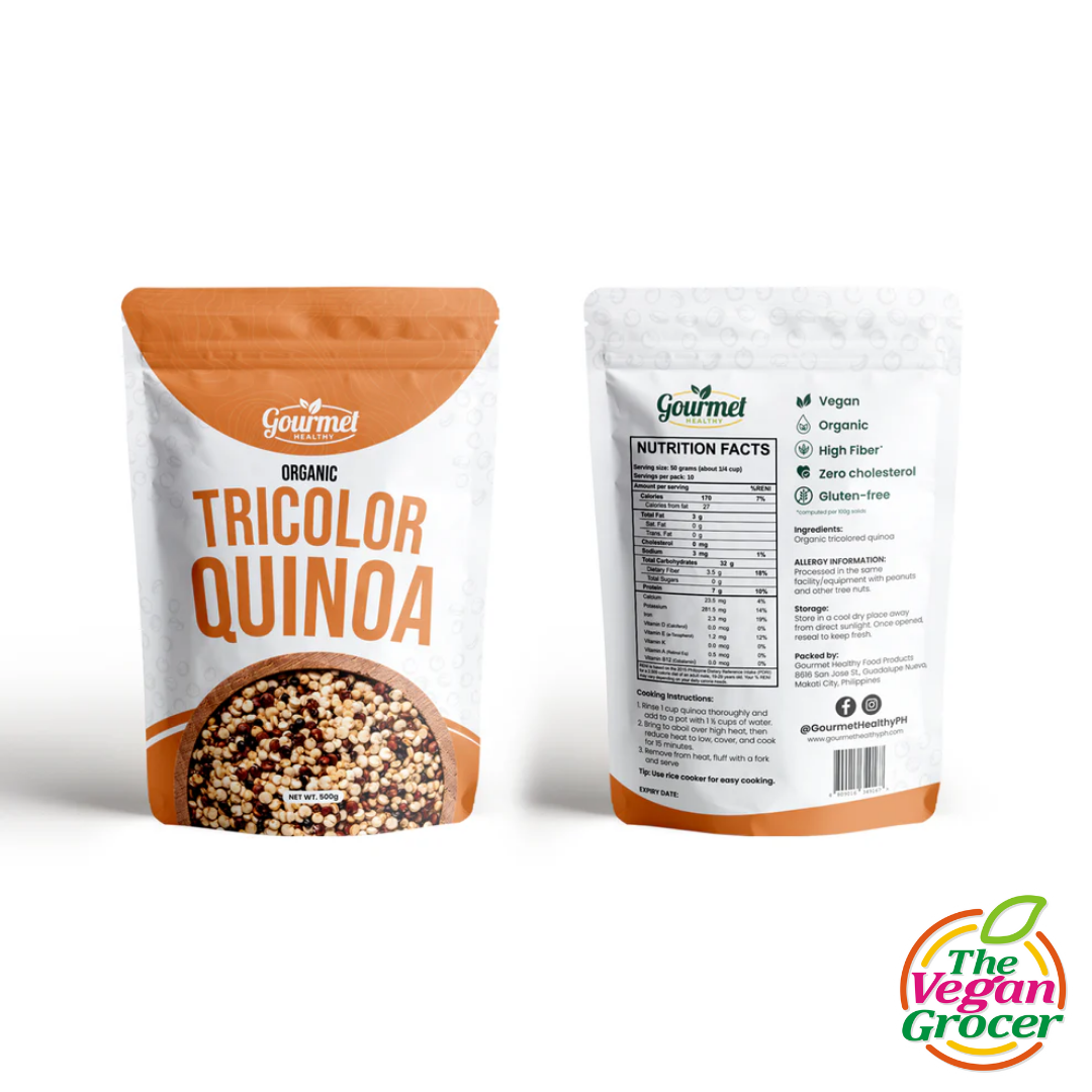 Gourmet Healthy Organic Tricolor Quinoa 500g (gluten-free)