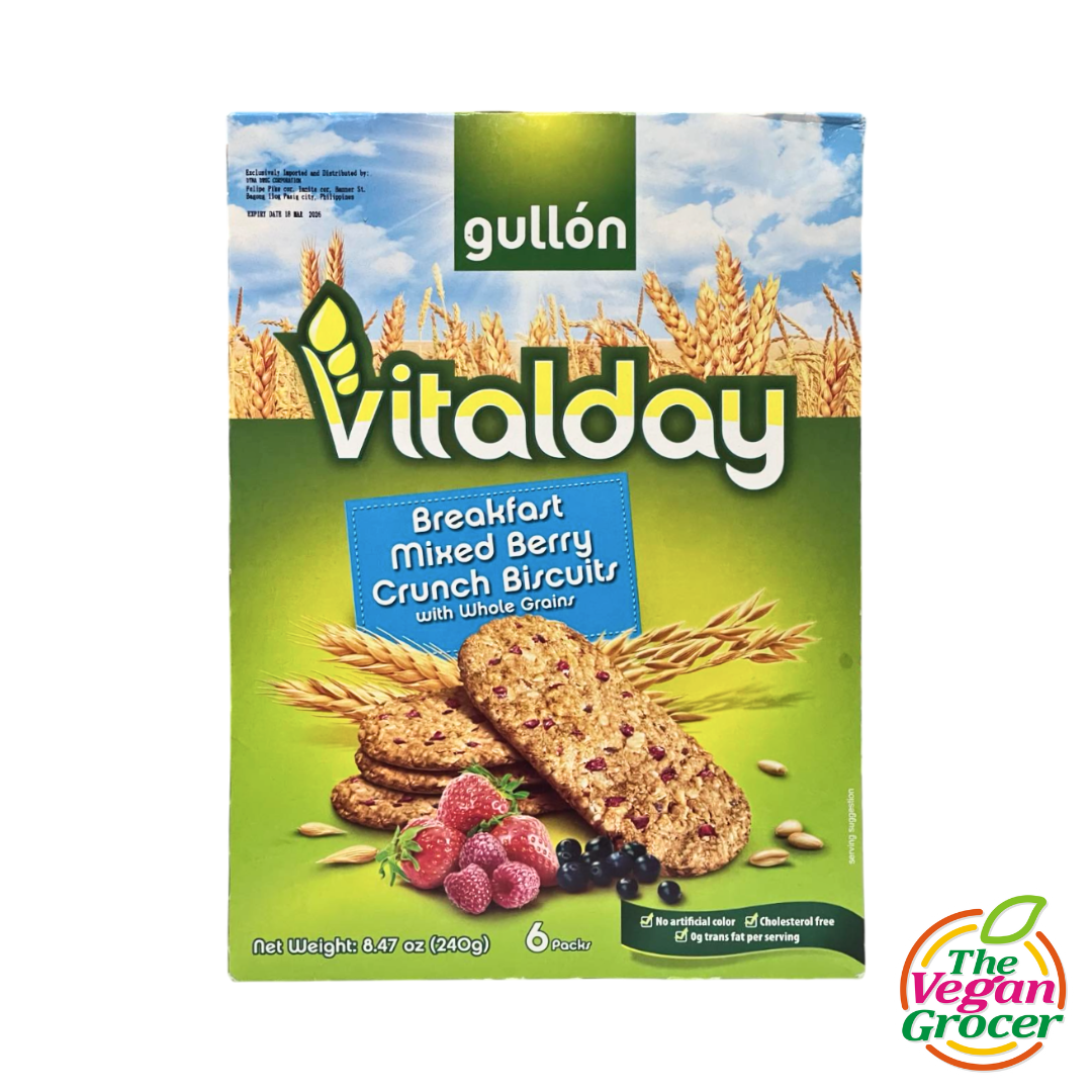 Gullón Vitalday Breakfast Mixed Berry Crunch Biscuits with Whole Grains 240g
