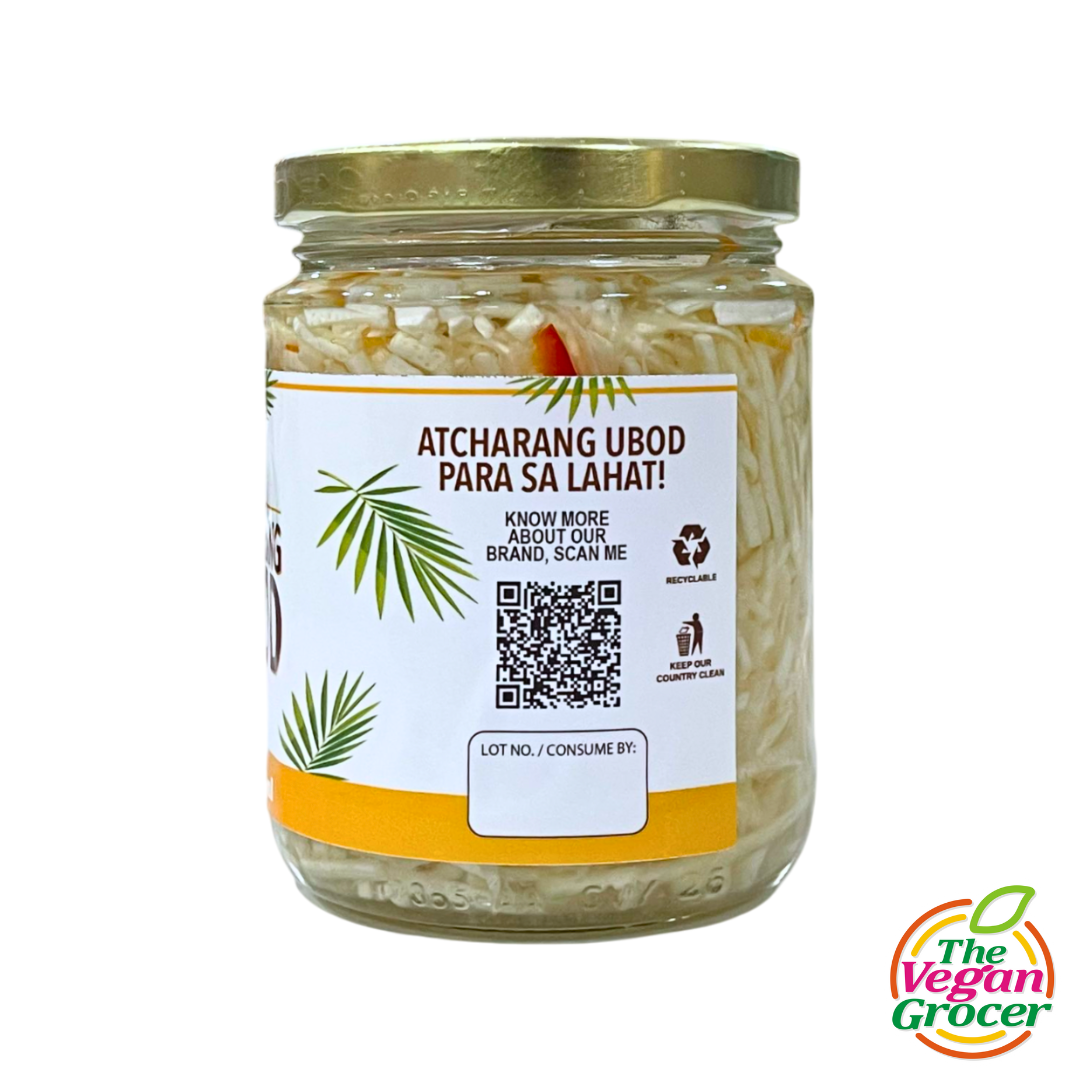 Homemade Atcharang Ubod 350mL (gluten-free, no added sugar)