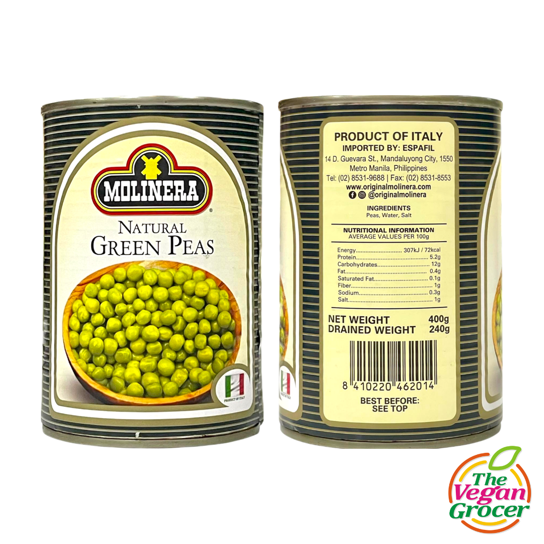 Molinera Natural Green Peas 400g