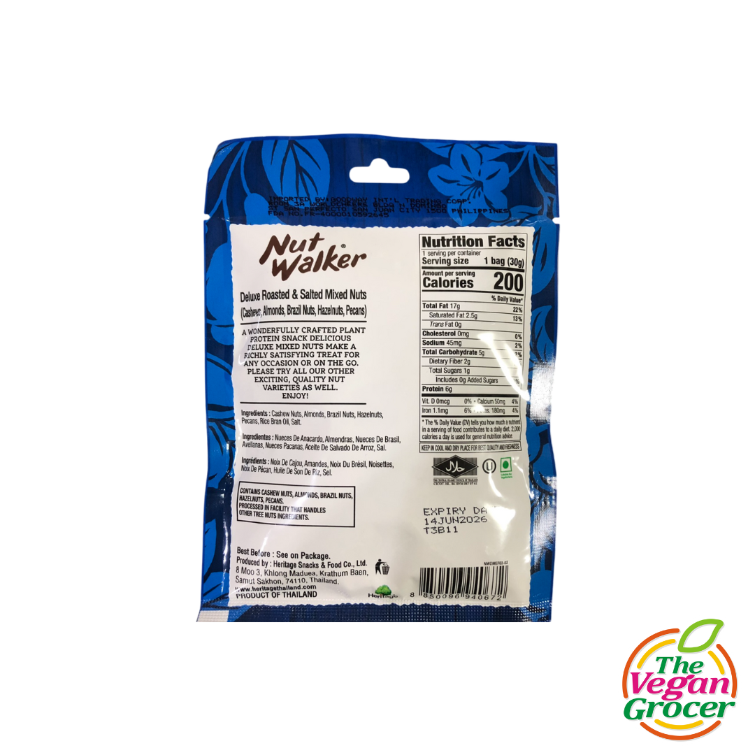 Nutwalker Mixed Nuts (Deluxe Roasted & Salted) 30g