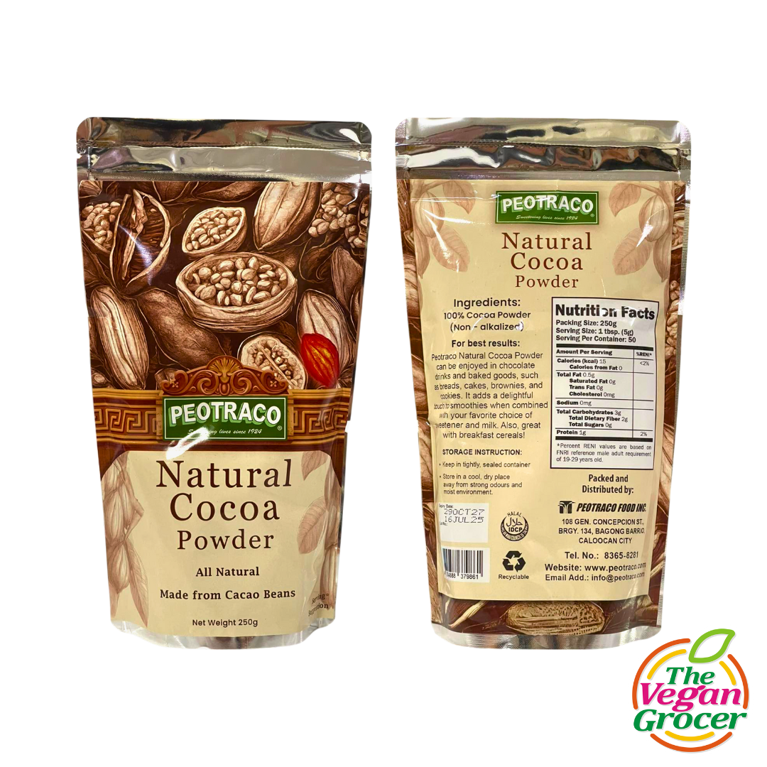 Peotraco Natural Cocoa Powder 250g (gluten-free, sugar-free)