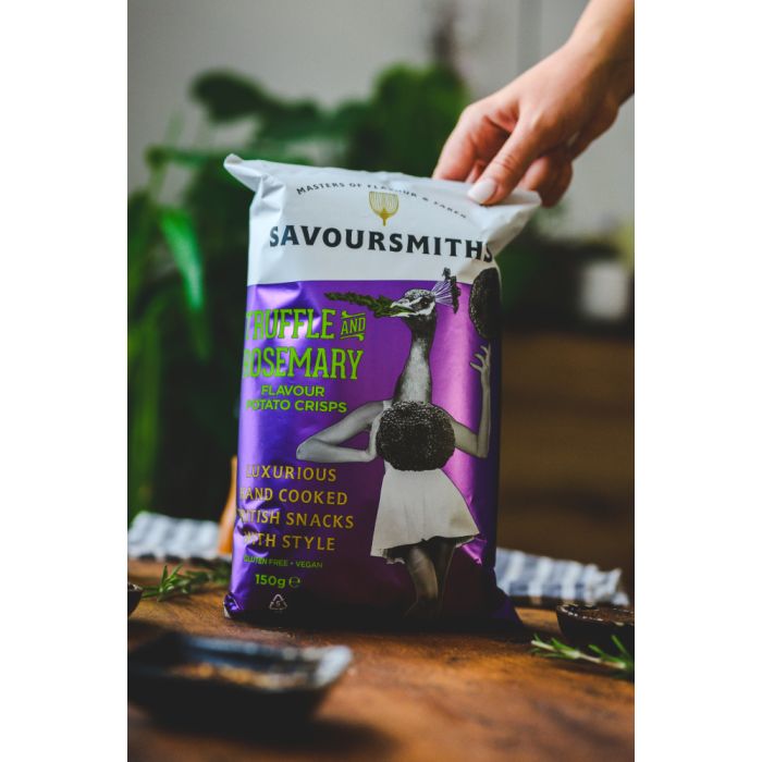 Savoursmiths Truffle and Rosemary Flavour Potato Crisps 150g