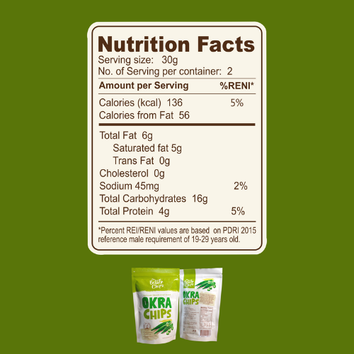 The Better Chips Okra Chips 60g (gluten-free, no added sugar)